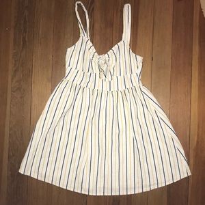 Cotten & linen striped dress